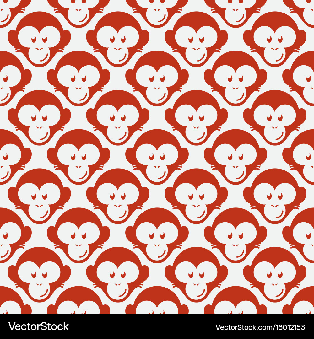 Monkey seamless pattern Vector Image