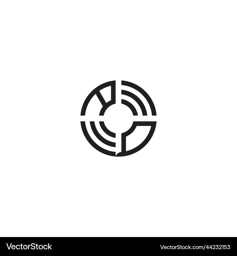 Qa circle line logo initial concept with high Qa circle line logo initial concept with high Vector Image