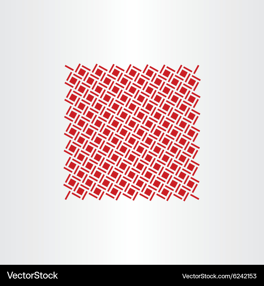 Red square dot pattern seamless background vector image