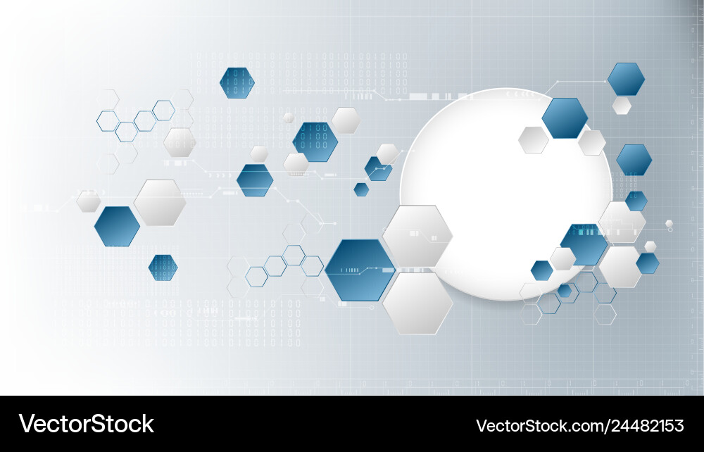 Technological abstract technical hexagonal Technological abstract technical hexagonal vector image