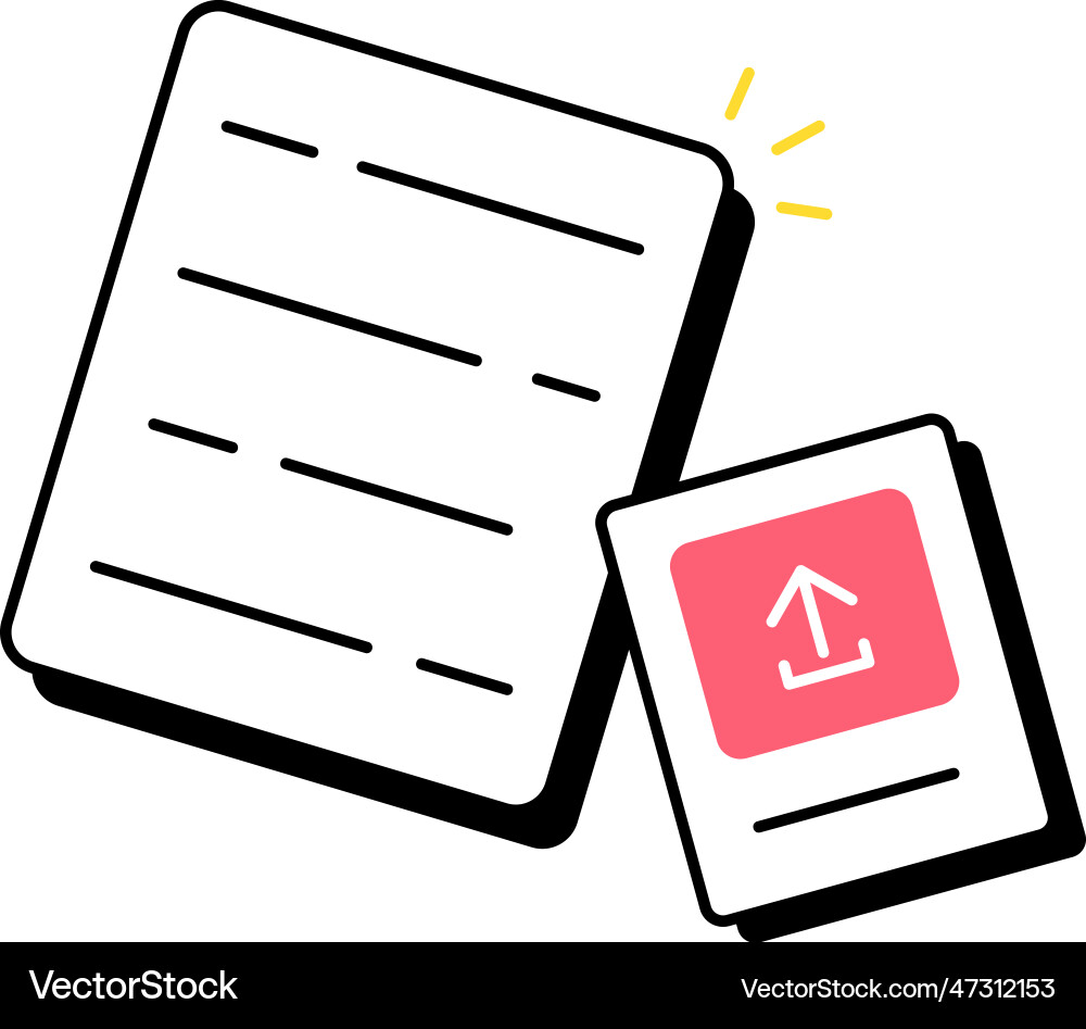 Upload file vector image