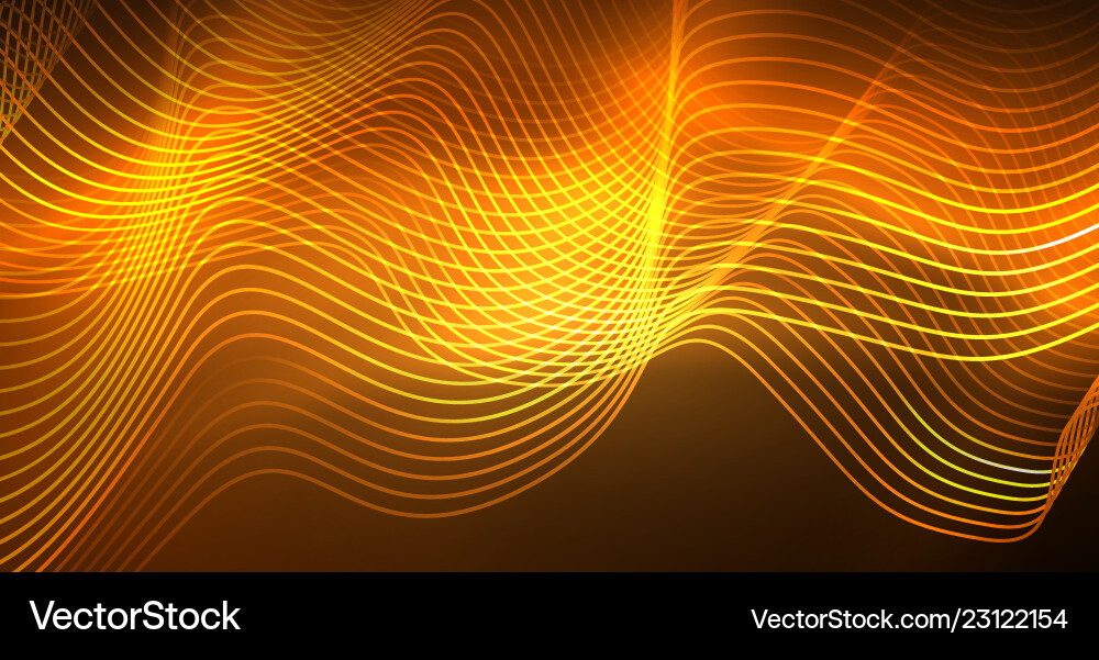 Abstract shiny glowinng color wave design element Abstract shiny glowinng color wave design element Vector Image