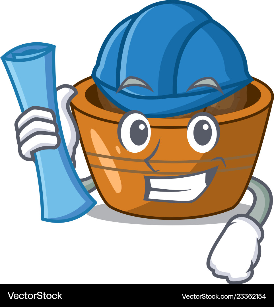 Architect gulab jamun on the character table Vector Image