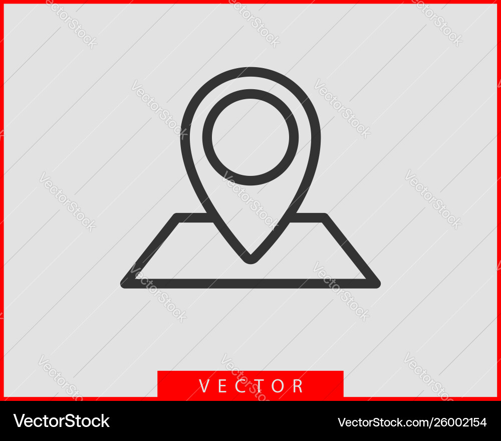 Map icons marker pointer pin location icon gps vector image