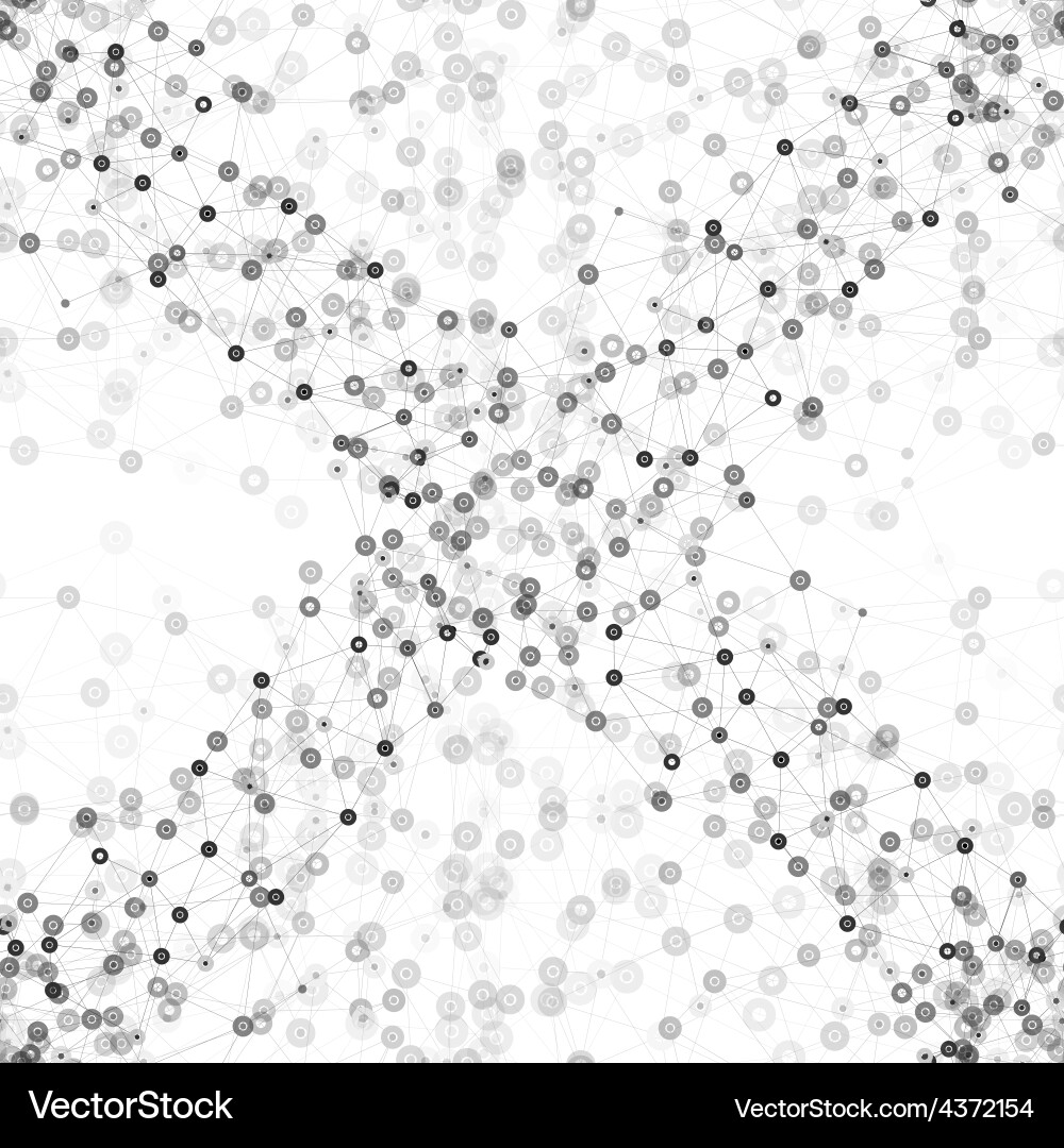 Molecule structure background seamless pattern vector image
