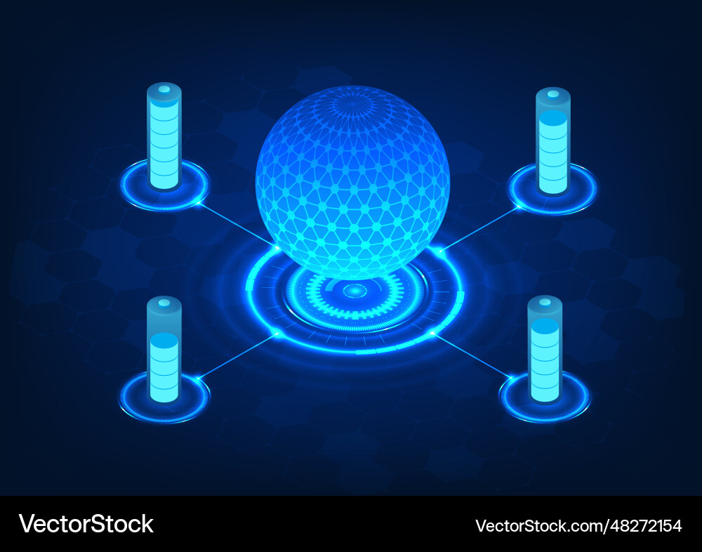 Processor technology and a battery that powers Vector Image