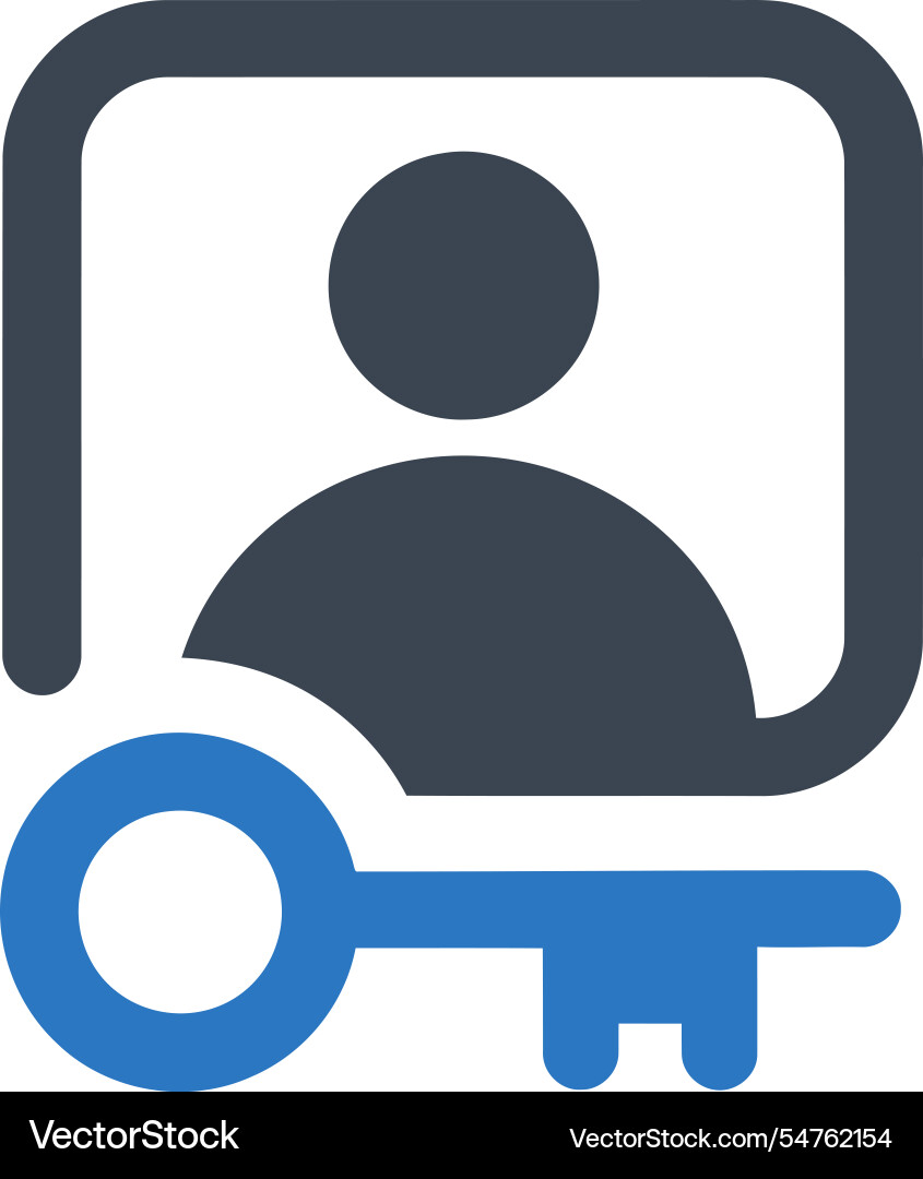 Secure key icon Vector Image