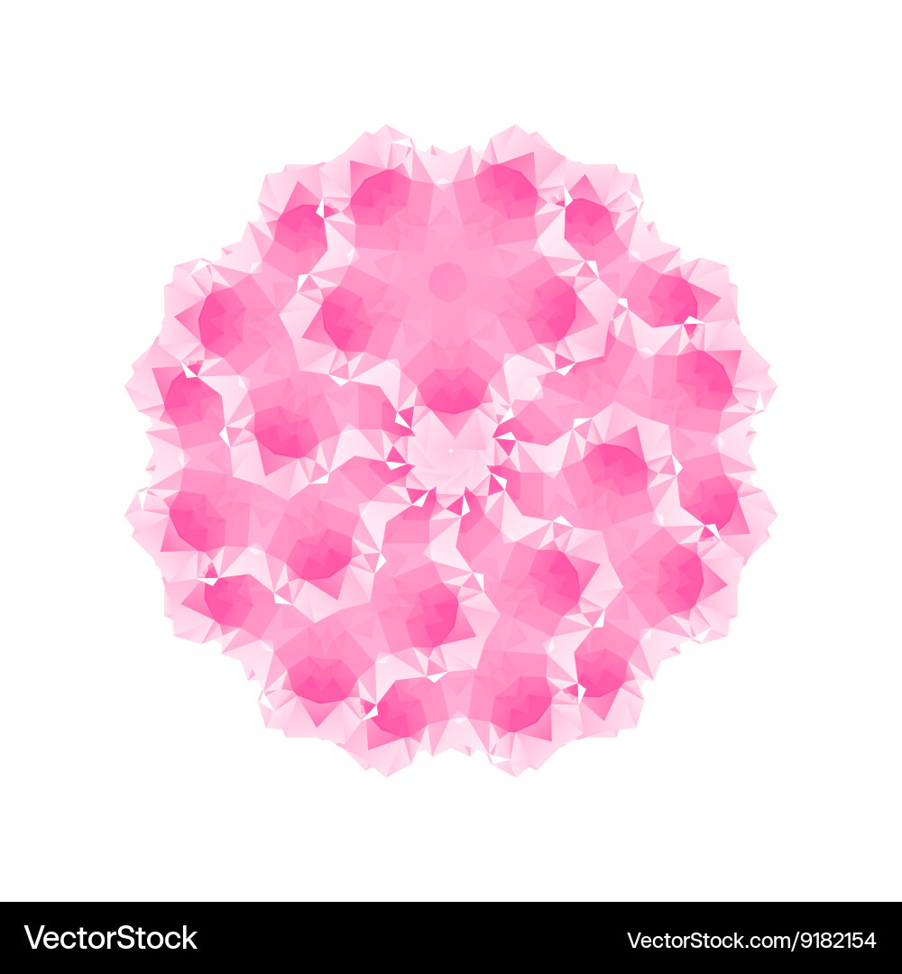 Triangle pattern background kaleidoscope Vector Image