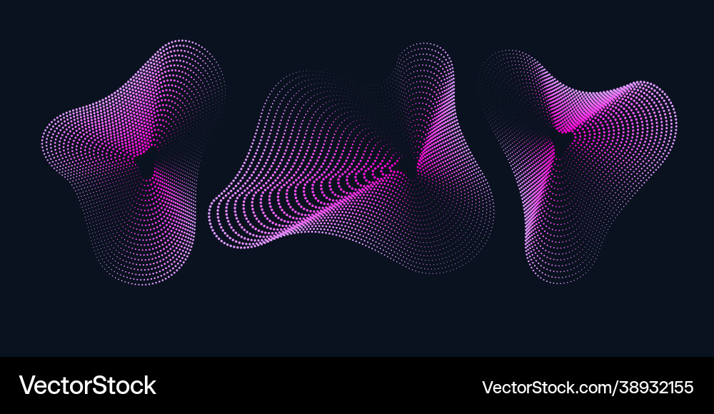 Abstract background with dynamic waves Abstract background with dynamic waves vector image