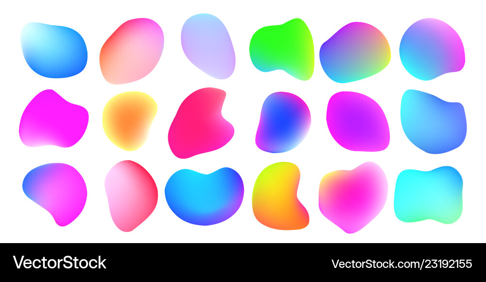 Abstract Liquid Color Gradient vector image