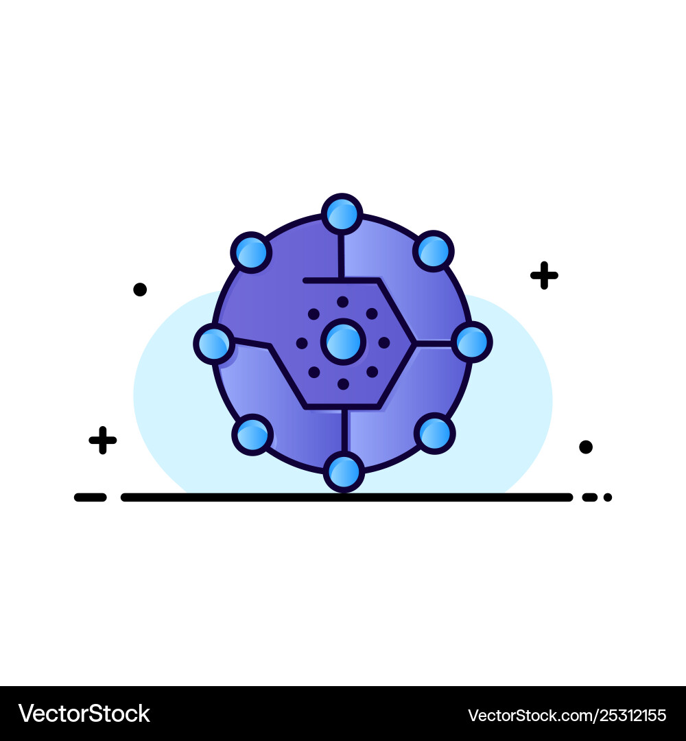 Computing share connectivity network Computing share connectivity network vector image