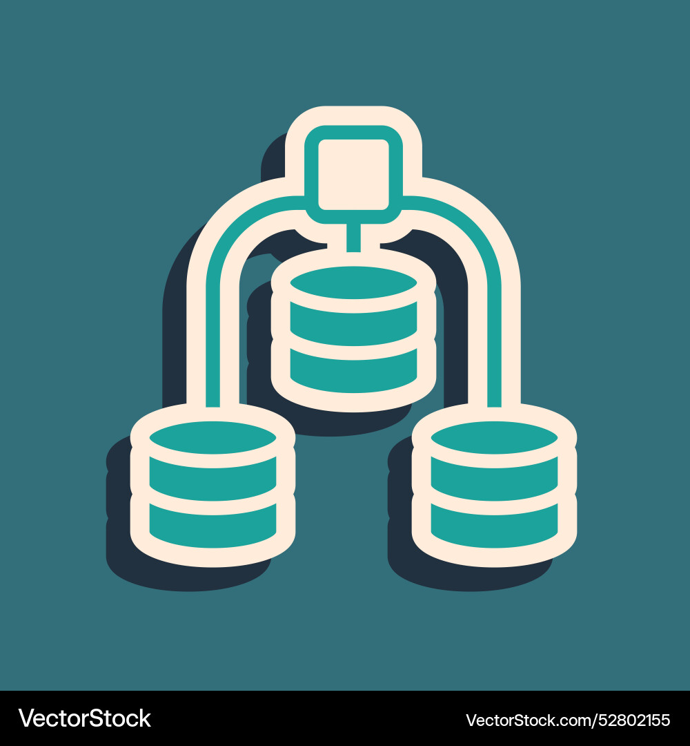 Green server data web hosting icon isolated Vector Image