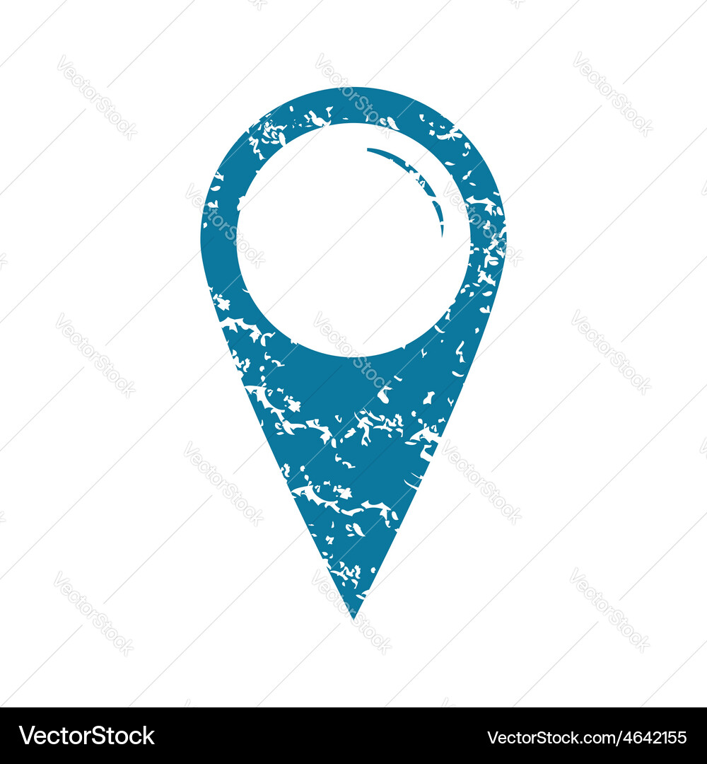 Grunge blank pointer icon vector image