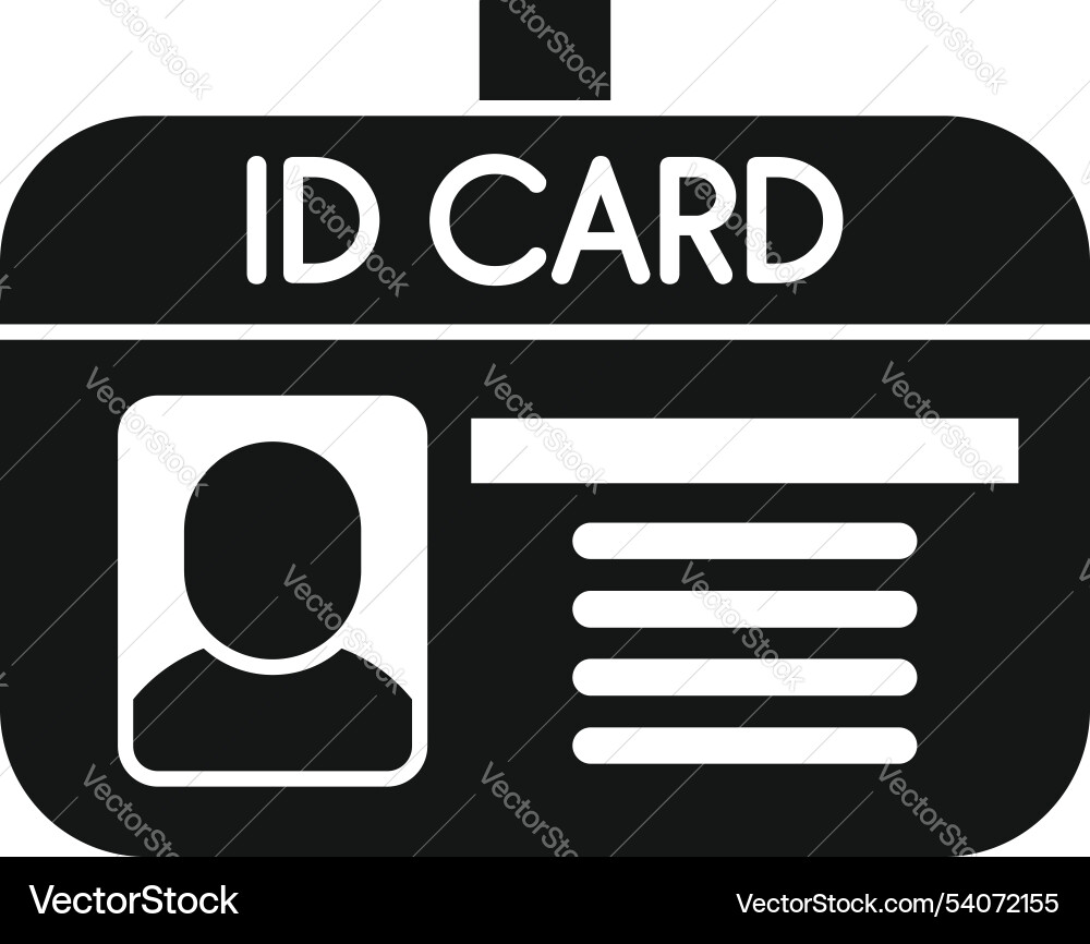 Personal identification document with photo Vector Image