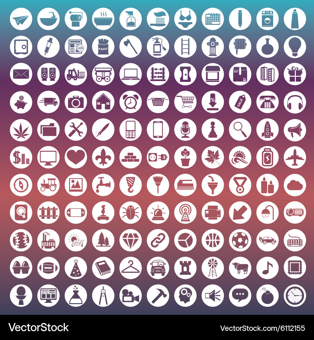 Set of icons for web and user interface design vector image