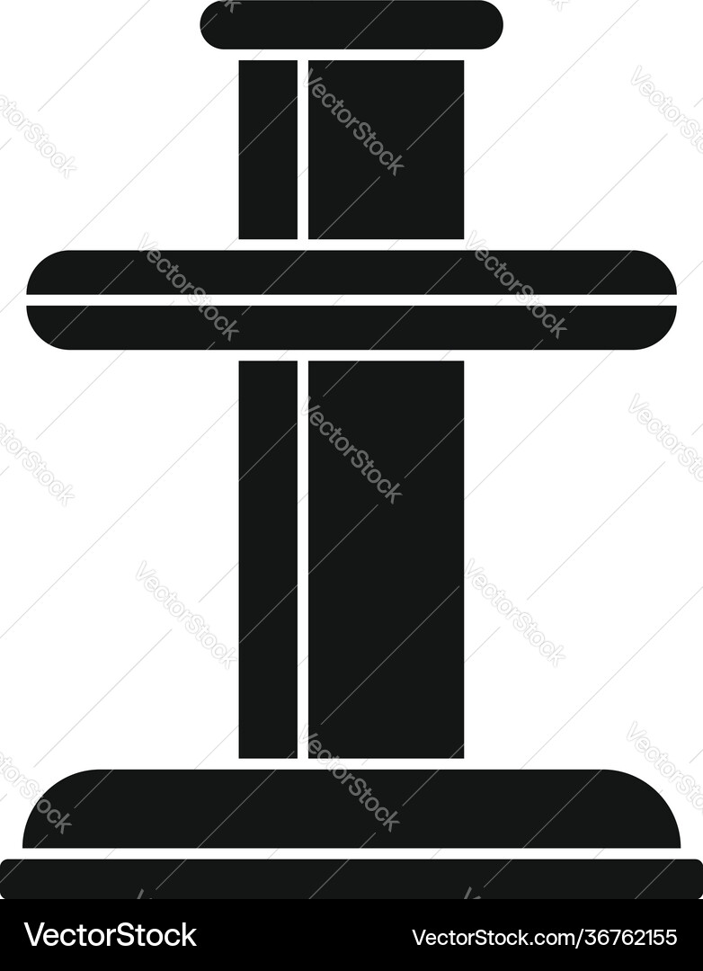 Tire fitting element icon simple style Tire fitting element icon simple style vector image