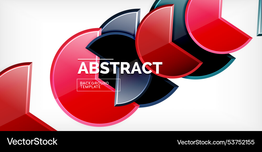 Trendy round shapes with triangular angle design Trendy round shapes with triangular angle design Vector Image