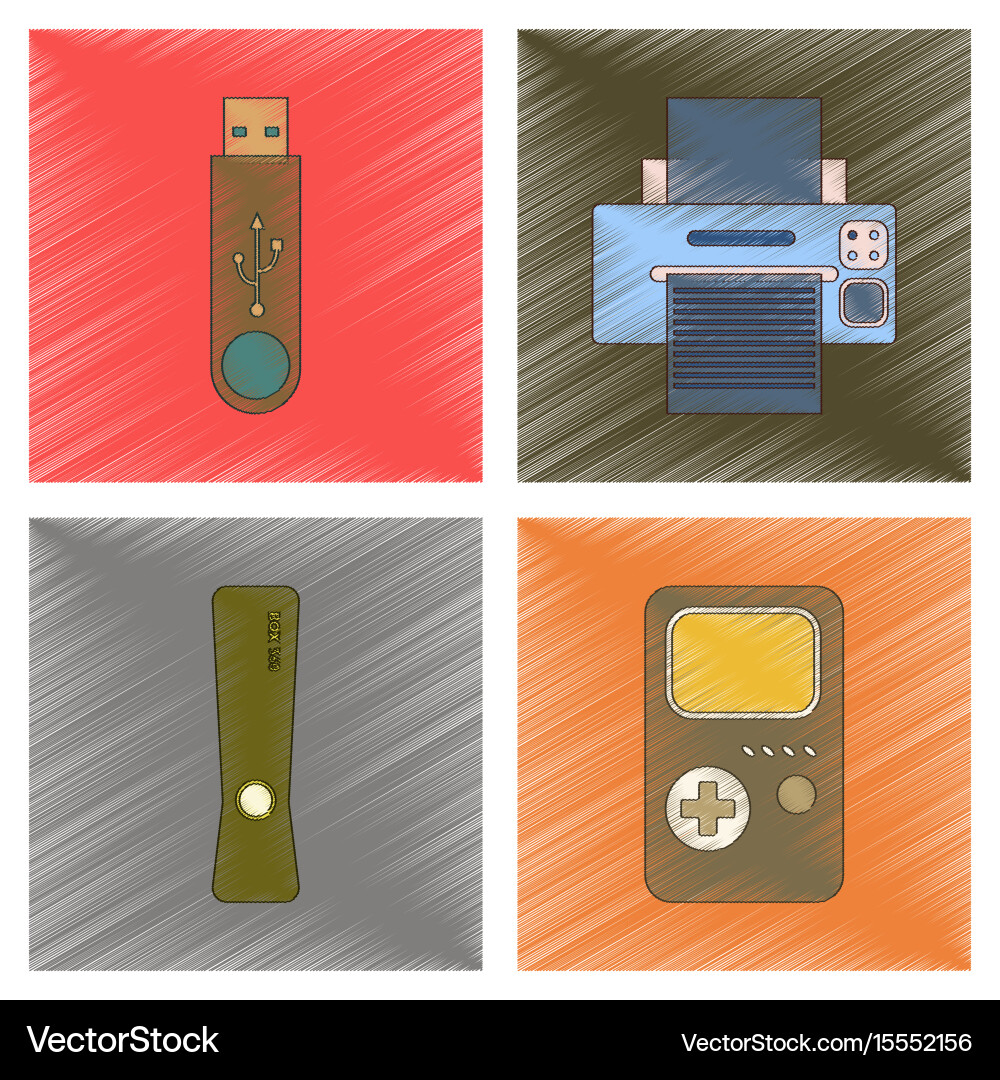 Assembly flat shading style icon technology game Vector Image