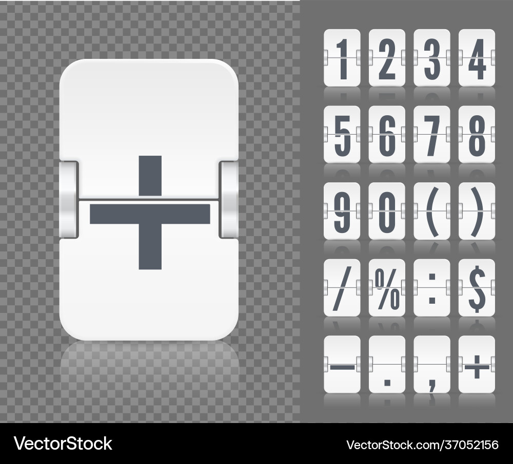 Old time meter number and symbol retro Old time meter number and symbol retro vector image