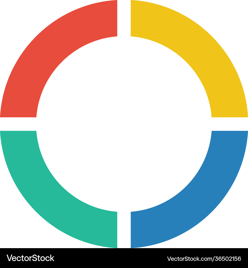 Pie chart icon graph diagram symbol for big data Vector Image