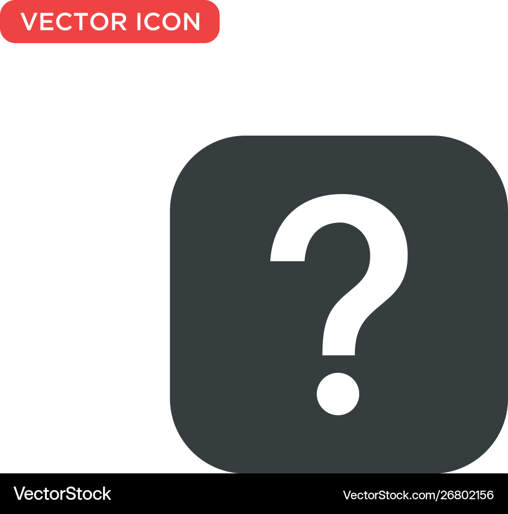 Question mark sign icon design Vector Image