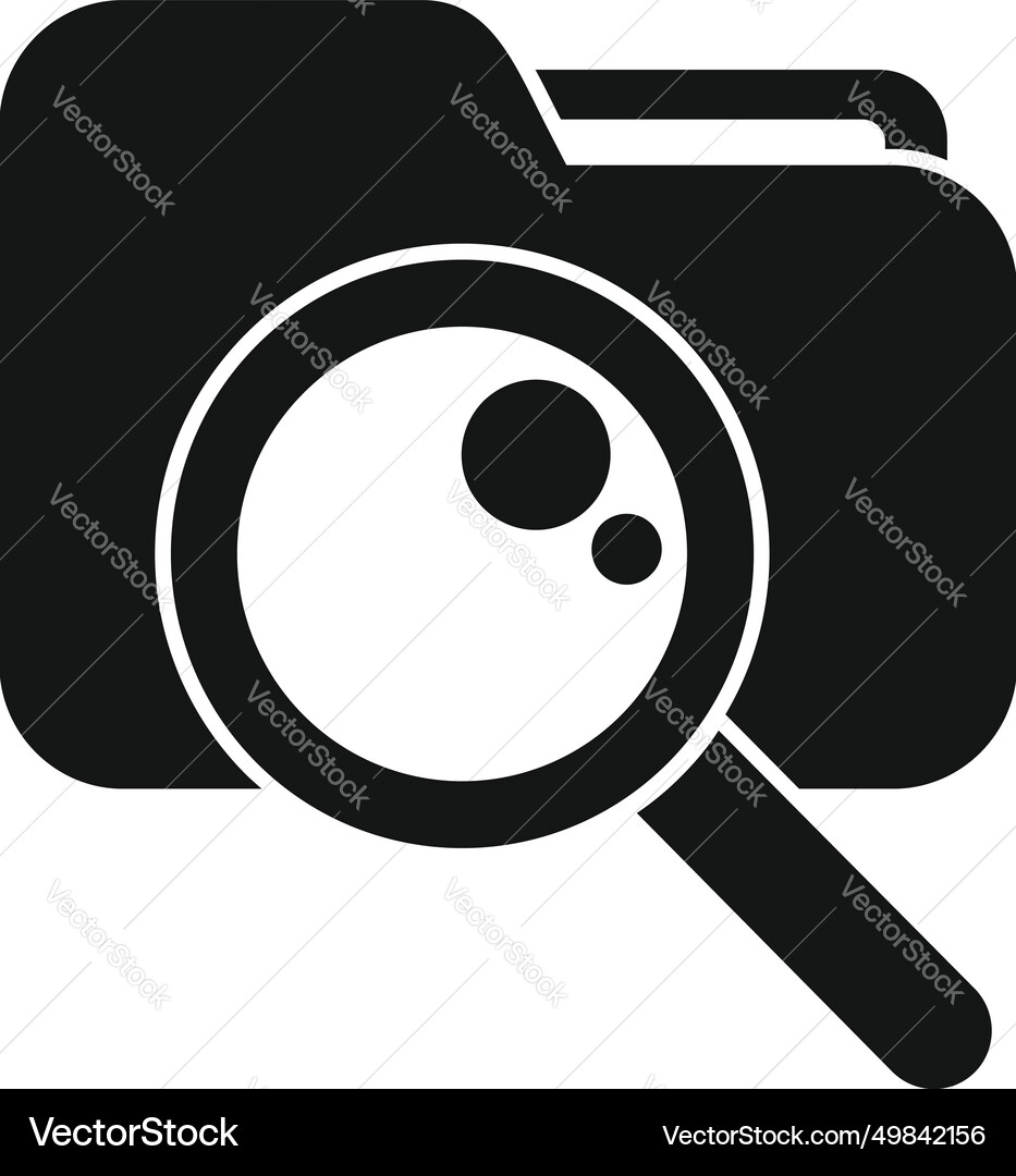 Search folder button icon simple digital Search folder button icon simple digital Vector Image