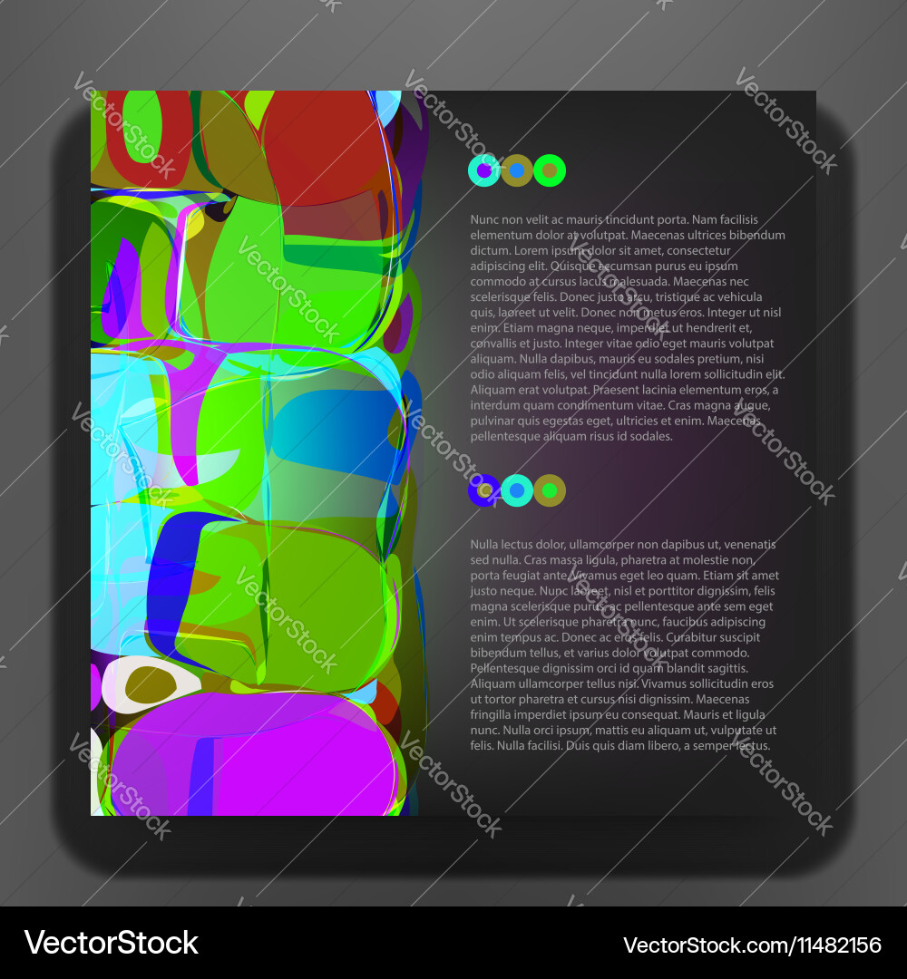 Squared colorful abstract background vector image