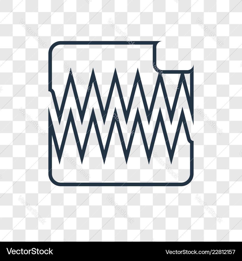 Audio file concept linear icon isolated Audio file concept linear icon isolated Vector Image
