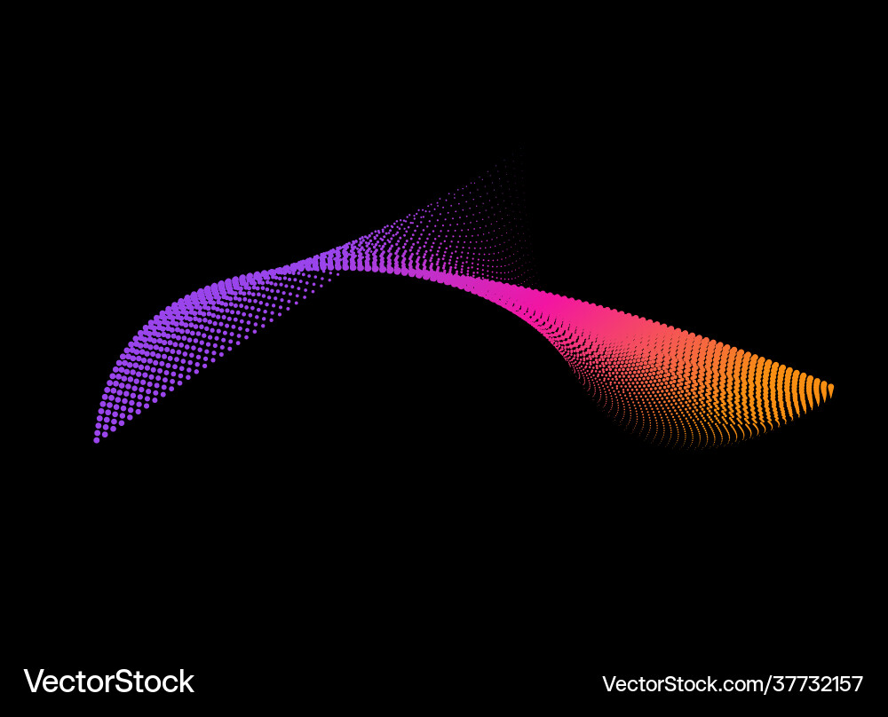 Dynamic Halftone Dot Background vector image