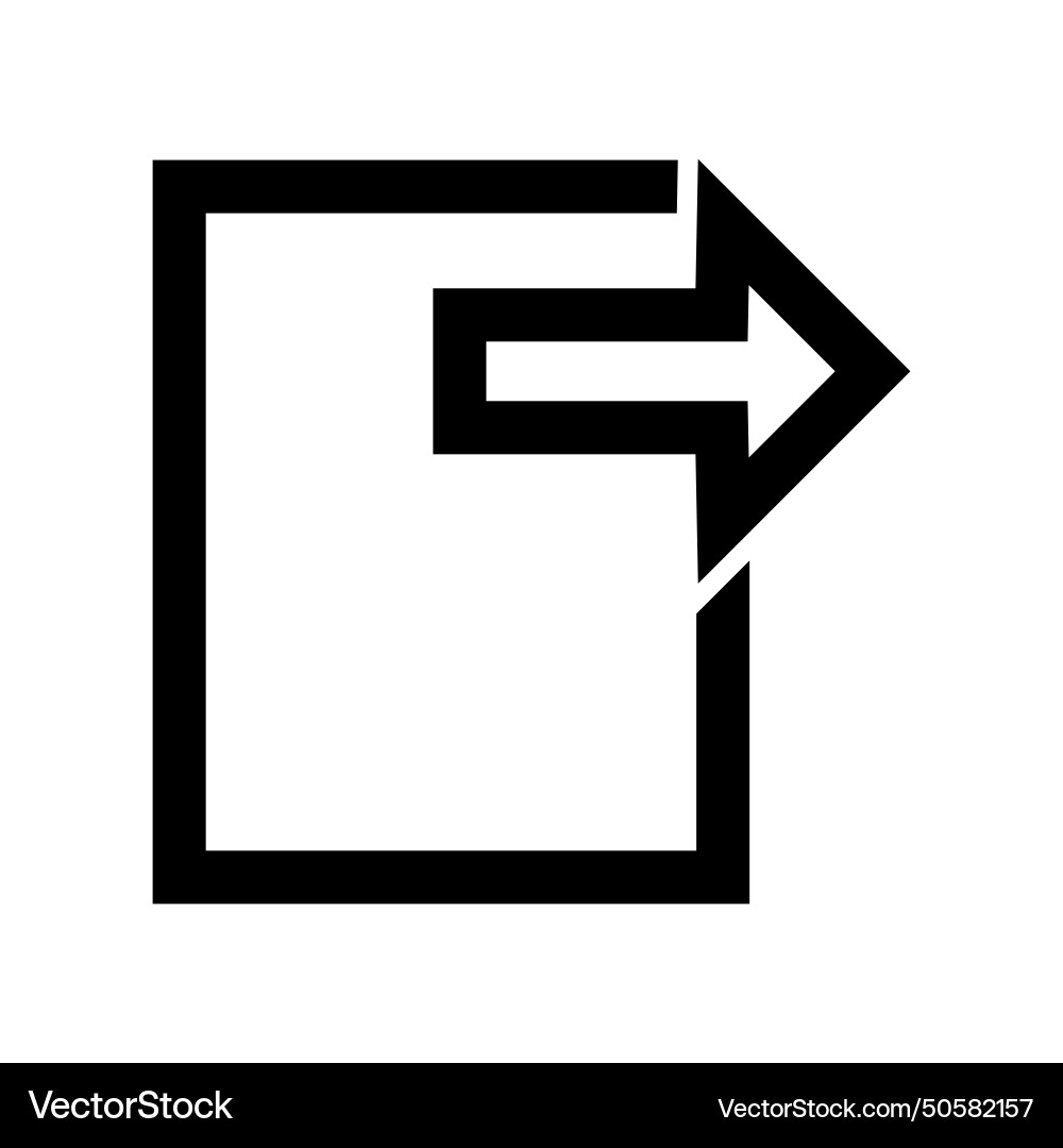 Export file icon vector image