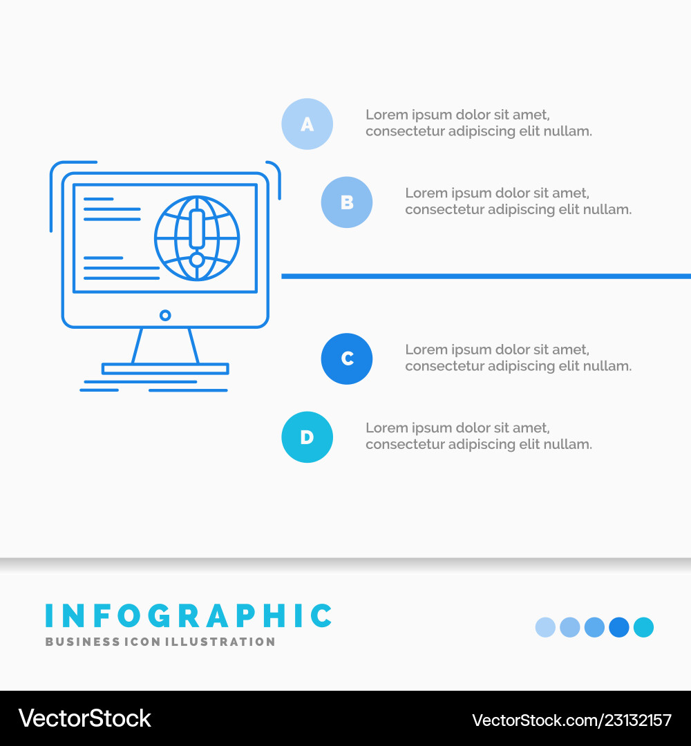 Information content development website web Vector Image