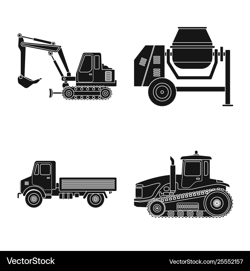 Isolated object build and construction logo Isolated object build and construction logo vector image