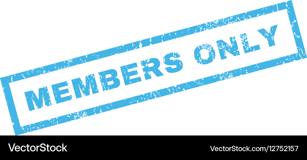 Members only rubber stamp Vector Image