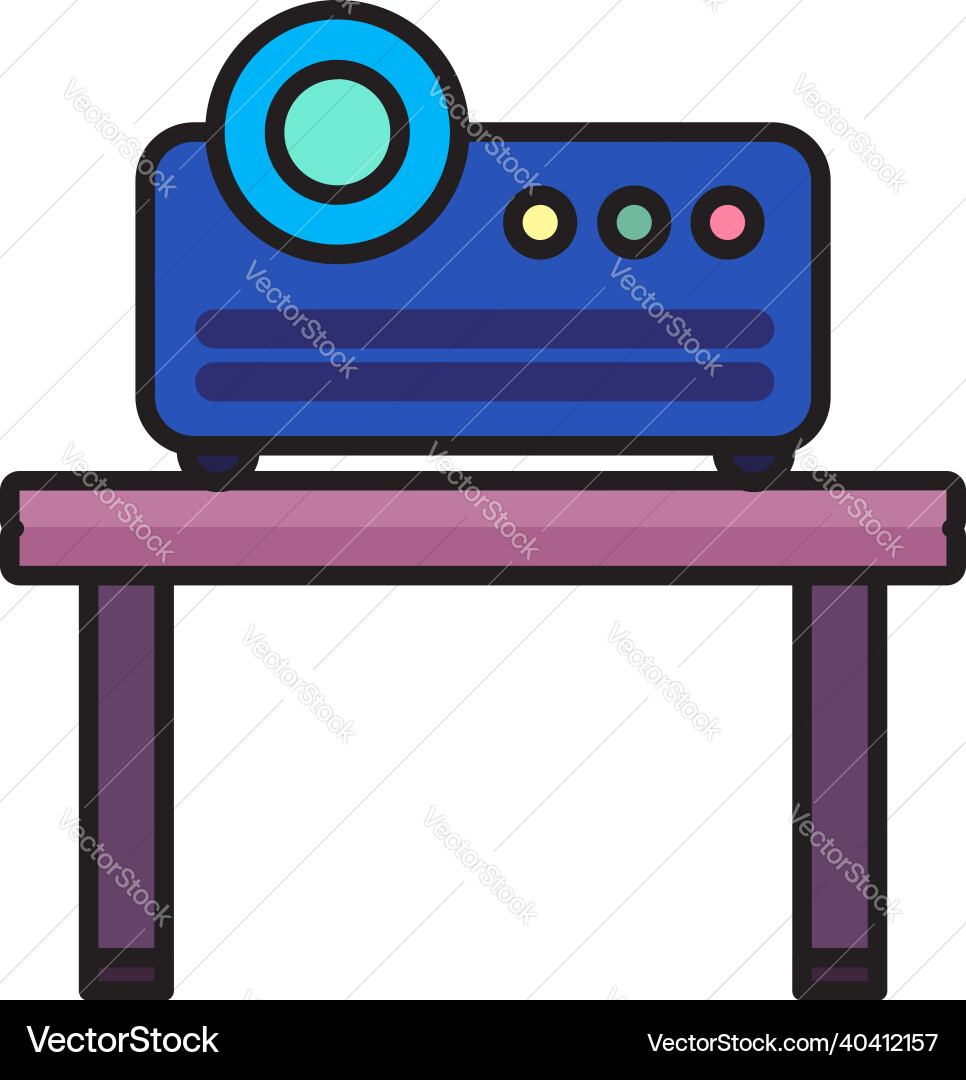 Projector device for presentation icon Projector device for presentation icon vector image