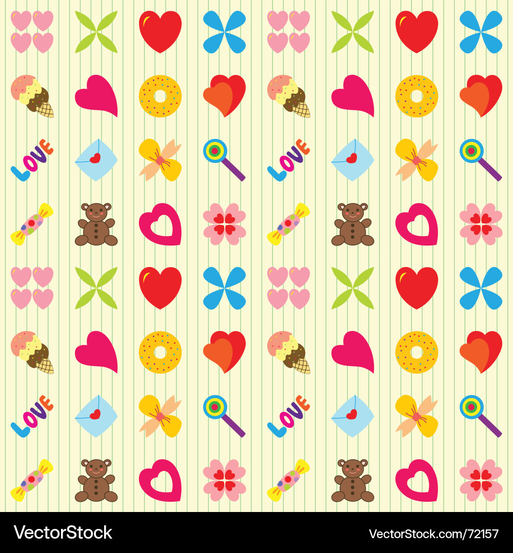 Valentin pattern Vector Image
