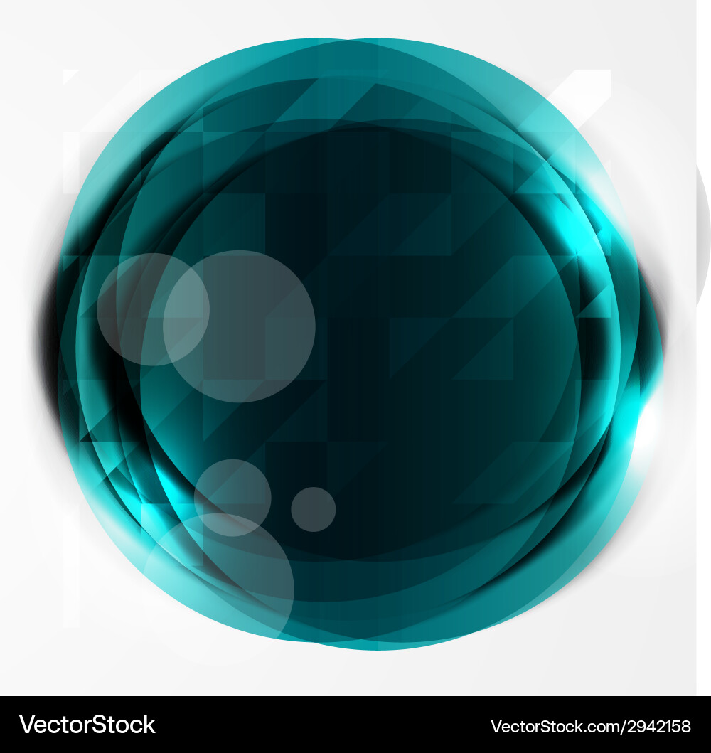 Abstract circles template object web vector image