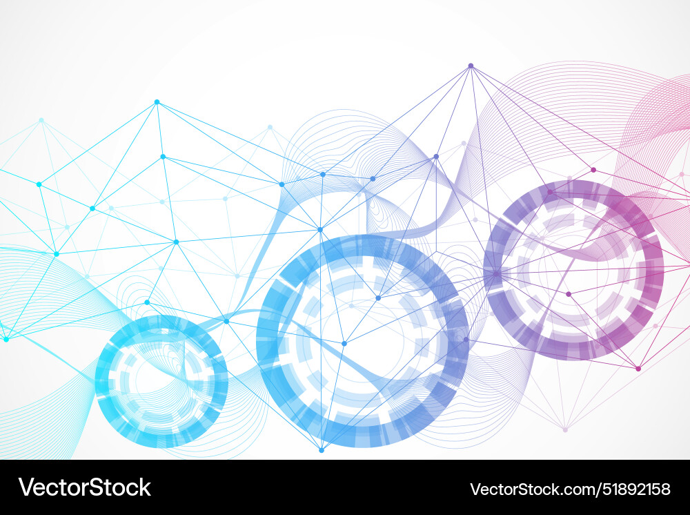 Big data visualization background modern Big data visualization background modern vector image