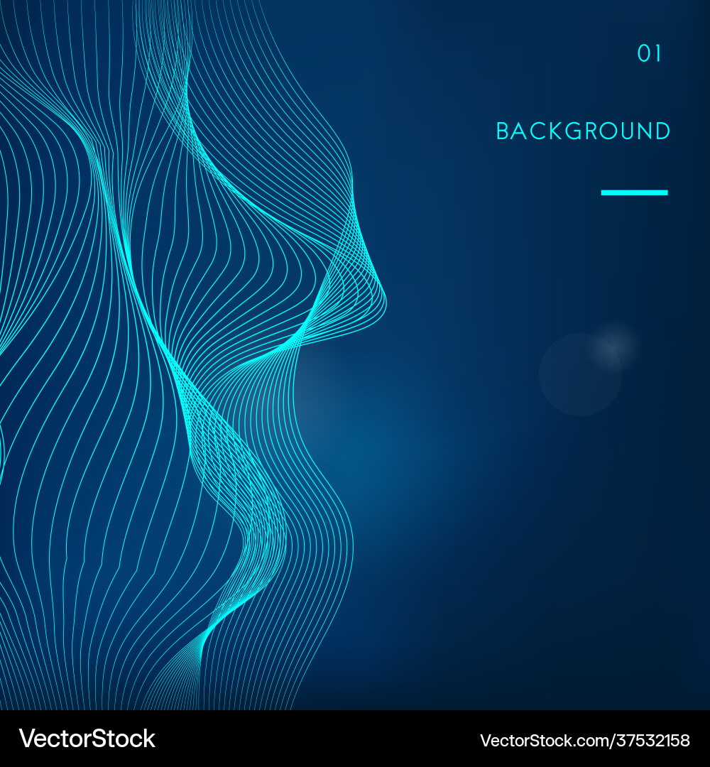 Data visualization dynamic wave pattern Data visualization dynamic wave pattern Vector Image