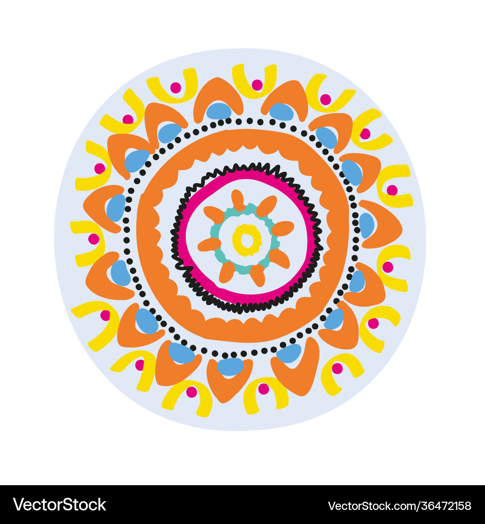Decorative round element for creating an ornament Decorative round element for creating an ornament vector image