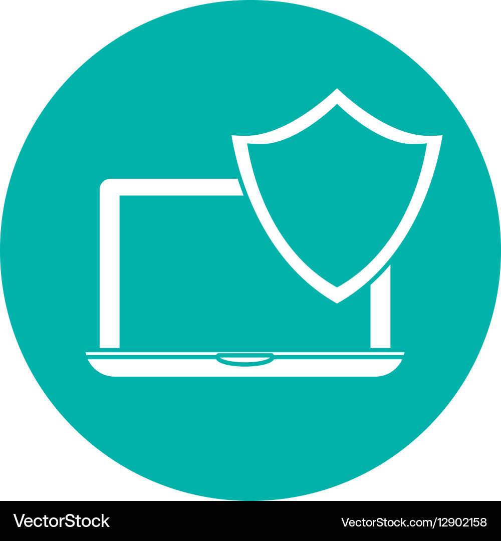 Digital or internet security two tone button icon vector image
