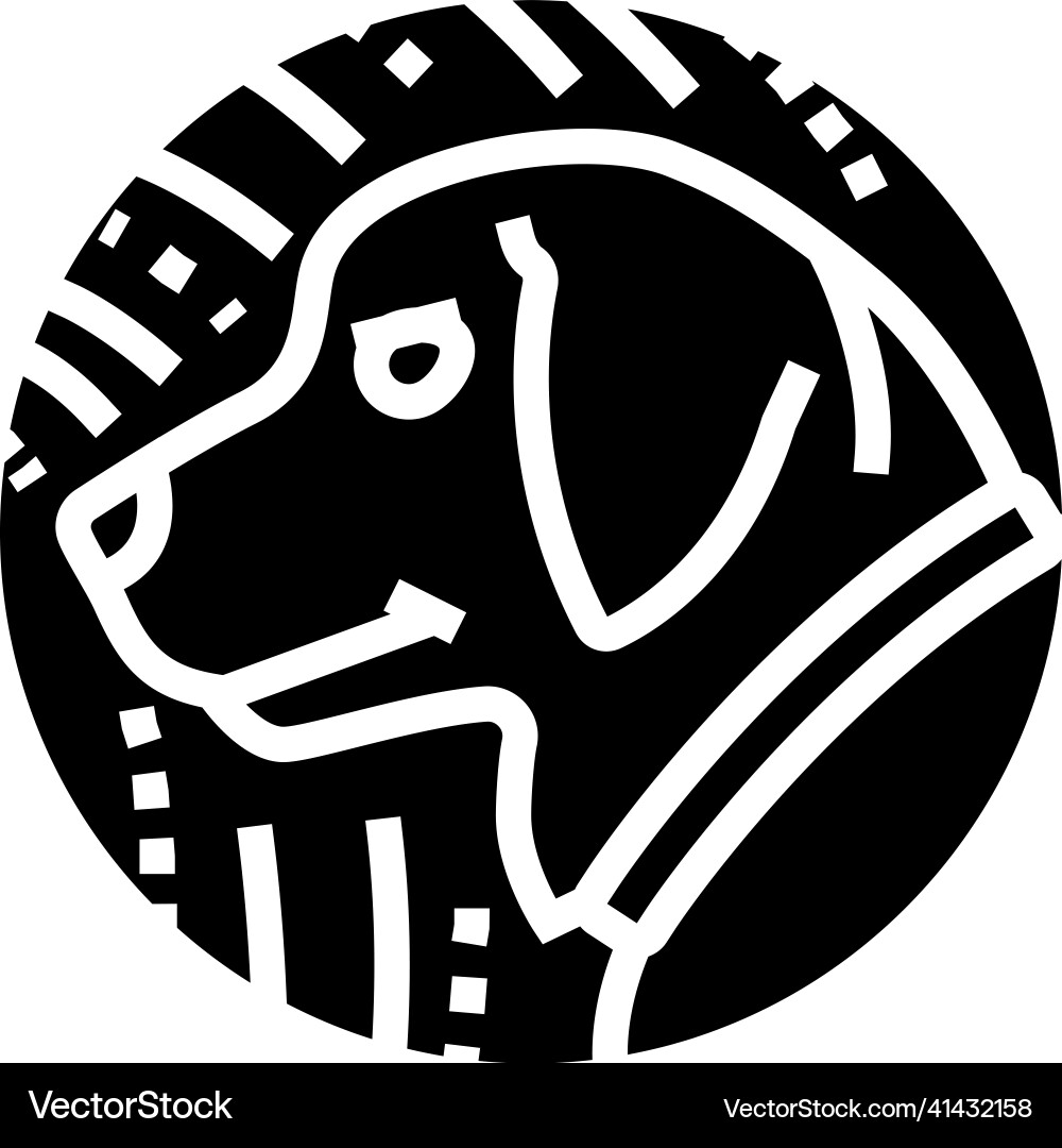 Hund chinesisch horoskop tier glyph icon Hund chinesisch horoskop tier glyph icon vektorbild