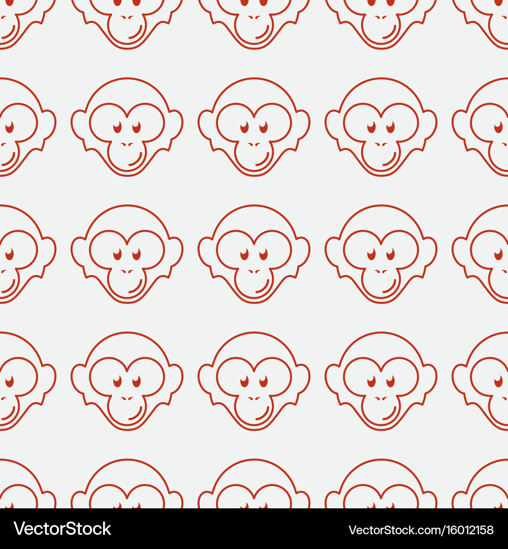 Monkey seamless pattern Vector Image