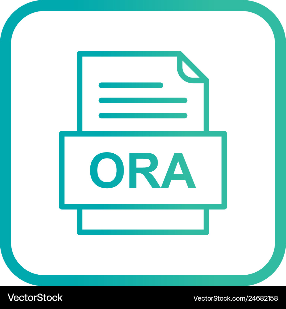 Ora file document icon Vector Image