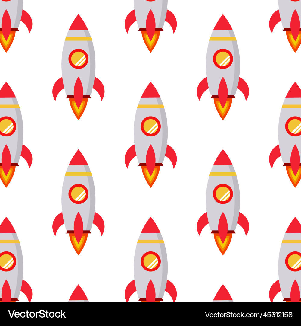 Rocket pattern Vector Image