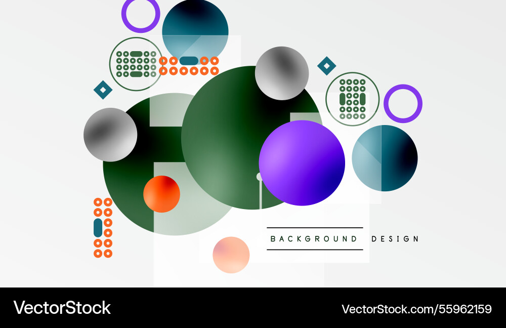 Circles and elements geometric abstract background Circles and elements geometric abstract background vector image