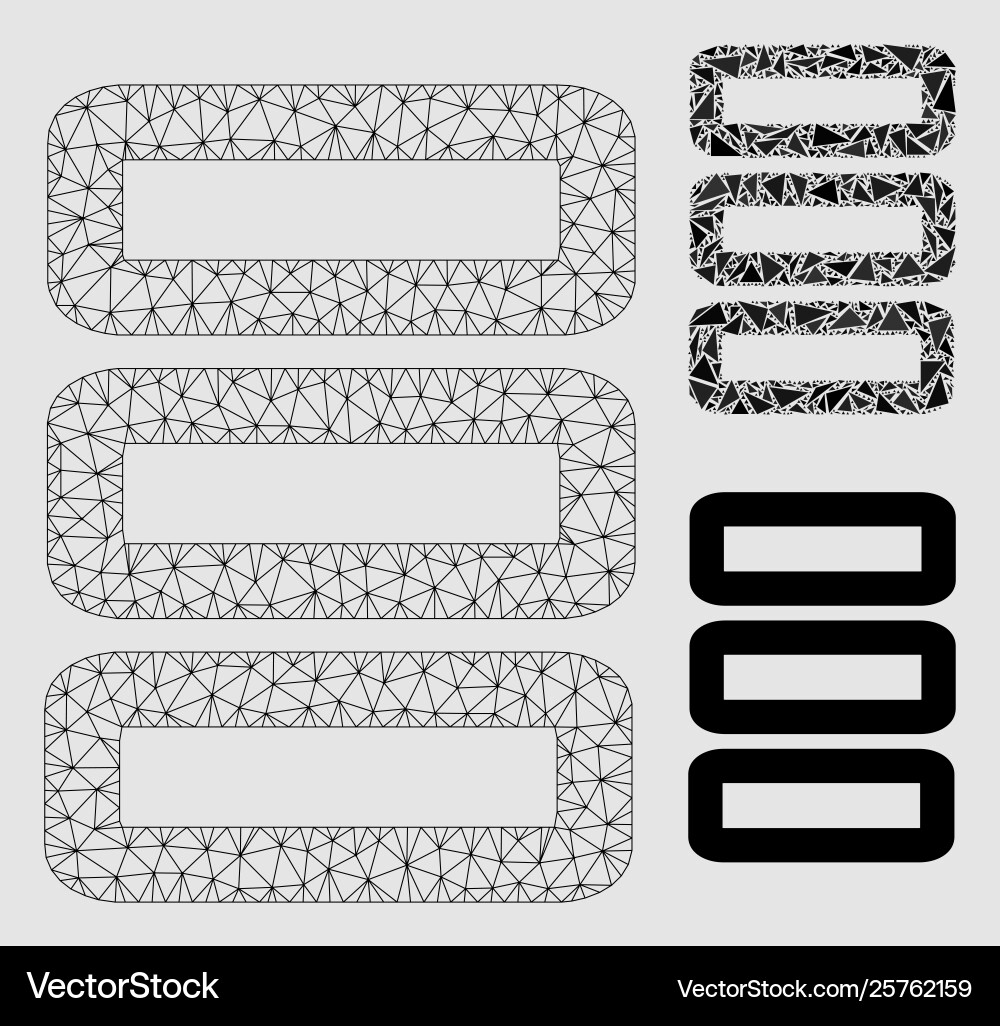Database mesh network model and triangle vector image