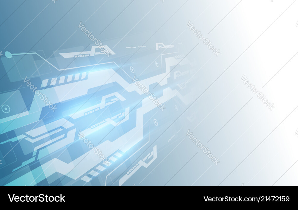 Digital Circuit Technology Background vector image