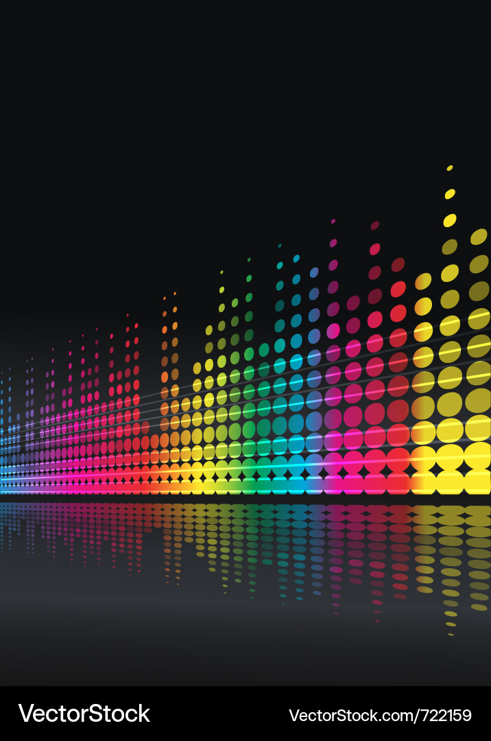 Digital Disco Hintergrund Vektorbild