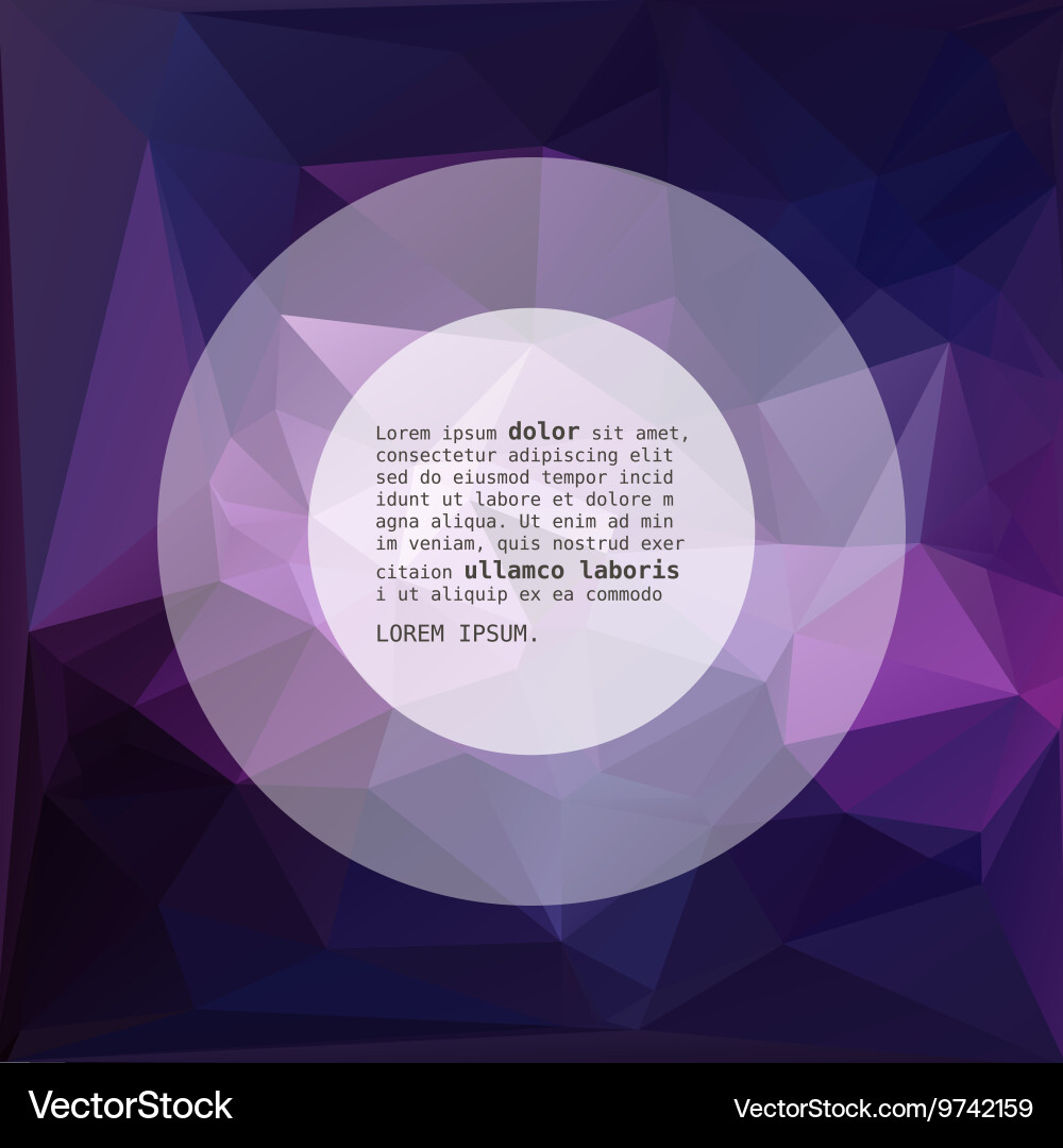Geometric triangular abstract background vector image