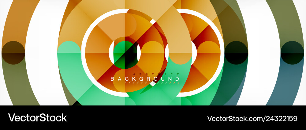 Linear design circle background Linear design circle background vector image